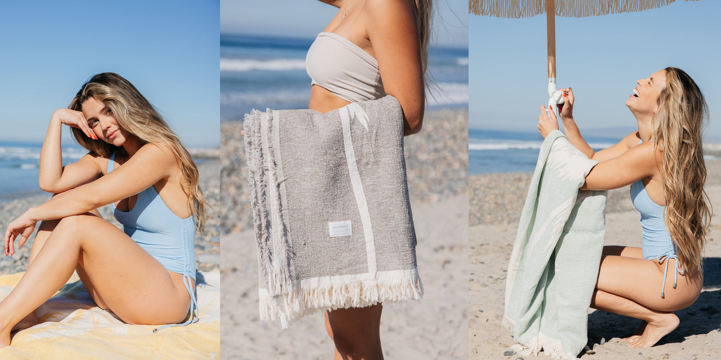 Sunset Beach Towel (Yellow)